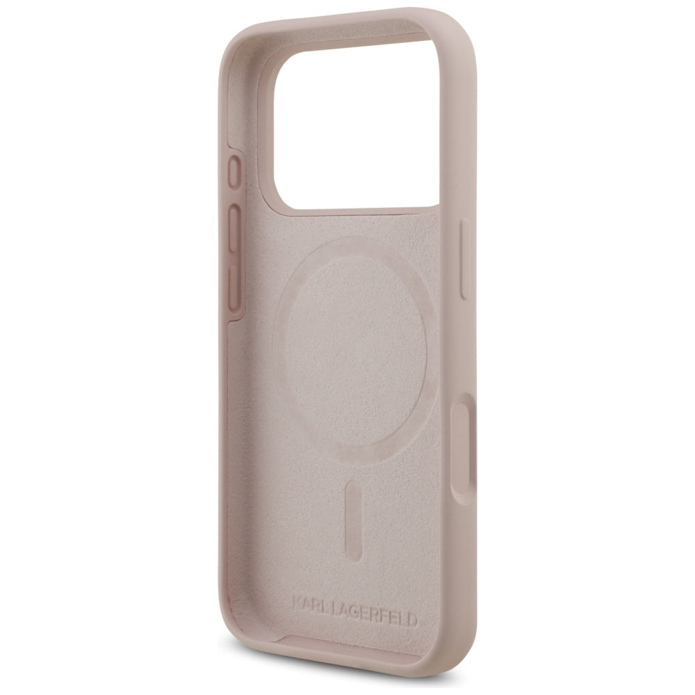 Θήκη MagSafe για Apple iPhone 17 Pro, Karl Lagerfeld, Ring Karl & Choupette, Ροζ