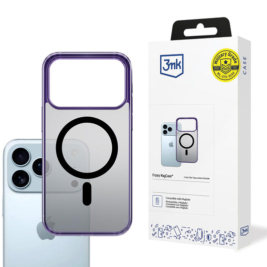 Θήκη MagSafe για Apple iPhone 17 Pro Max, 3MK, Frosty MagCase, Μωβ