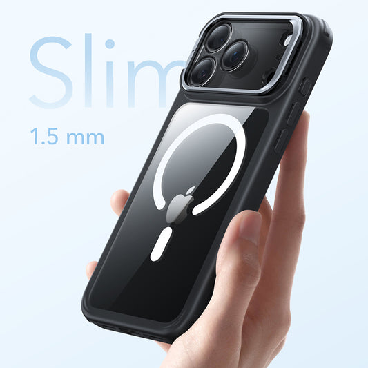 Θήκη MagSafe για Apple iPhone 17 Pro Max, ESR, Classic Hybrid Kickstand, Διάφανη Μαύρη