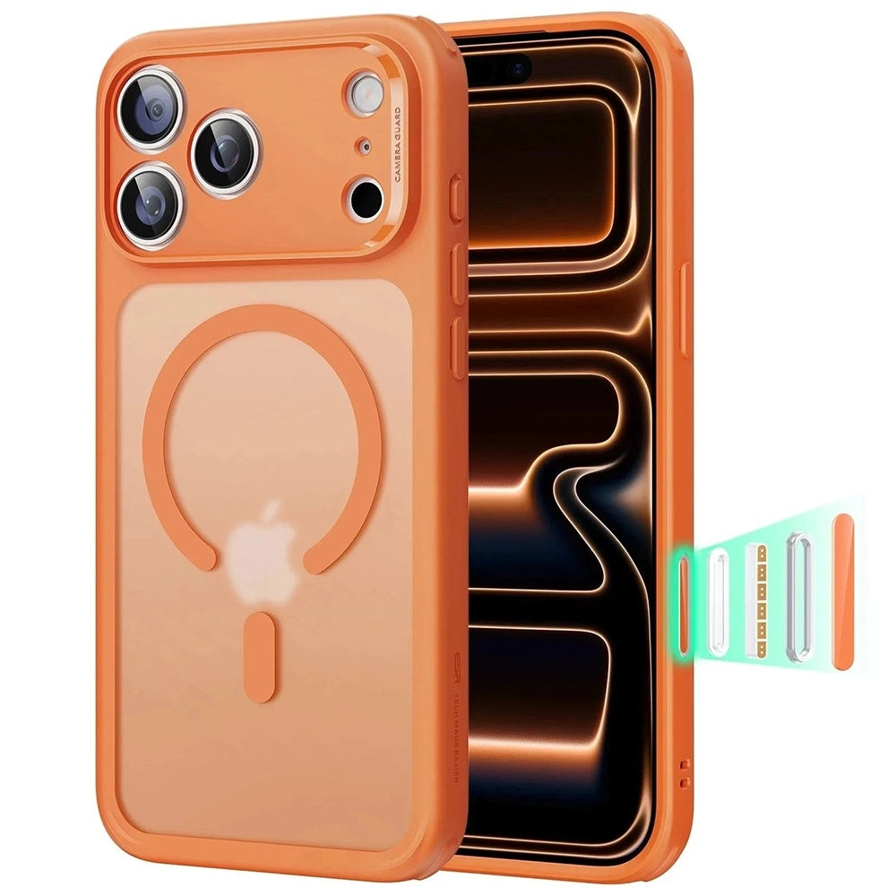 Θήκη MagSafe για Apple iPhone 17 Pro Max, ESR, Classic Hybrid Slide, Σατινέ Πορτοκαλί