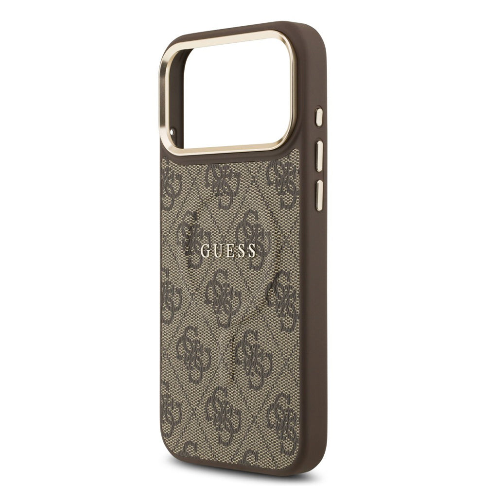 Θήκη MagSafe για Apple iPhone 17 Pro Max, Guess, 4G Classic, Καφέ