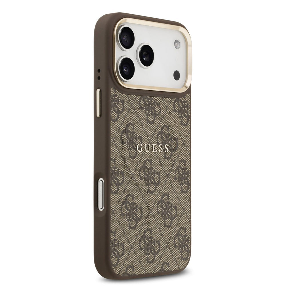 Θήκη MagSafe για Apple iPhone 17 Pro Max, Guess, 4G Classic, Καφέ