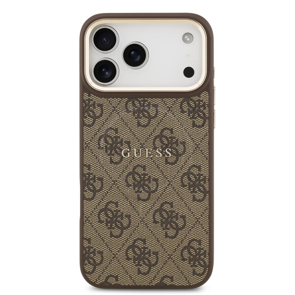 Θήκη MagSafe για Apple iPhone 17 Pro Max, Guess, 4G Classic, Καφέ