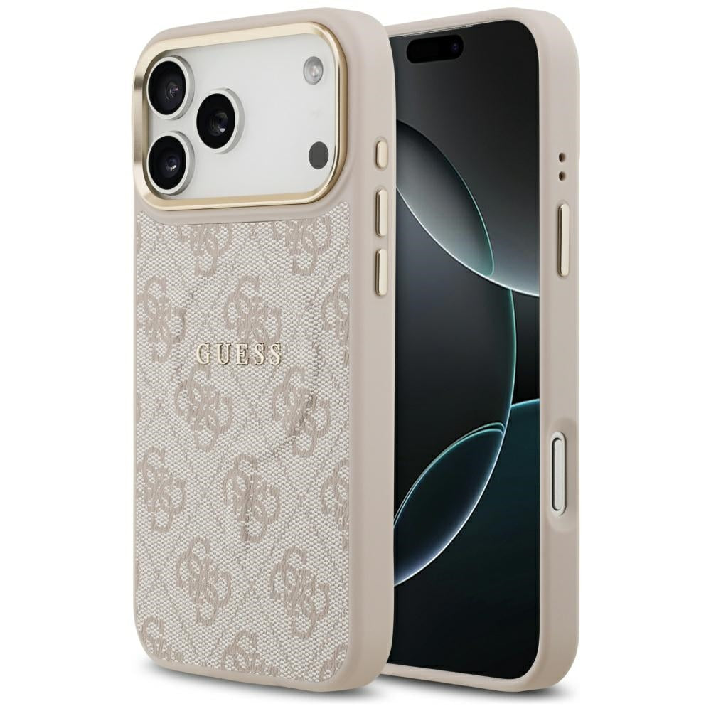 Θήκη MagSafe για Apple iPhone 17 Pro Max, Guess, 4G Classic, Ροζ