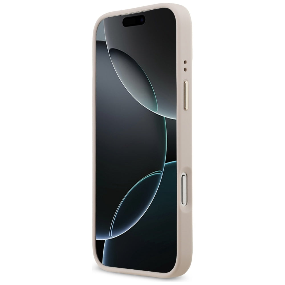 Θήκη MagSafe για Apple iPhone 17 Pro Max, Guess, 4G Strass Logo, Ροζ