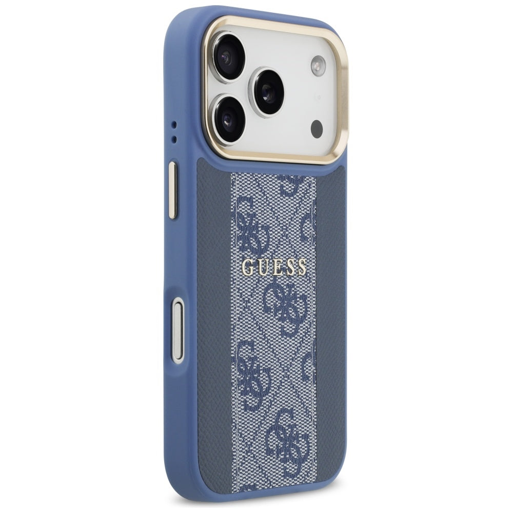 Θήκη MagSafe για Apple iPhone 17 Pro Max, Guess, 4G Stripe, Μπλε