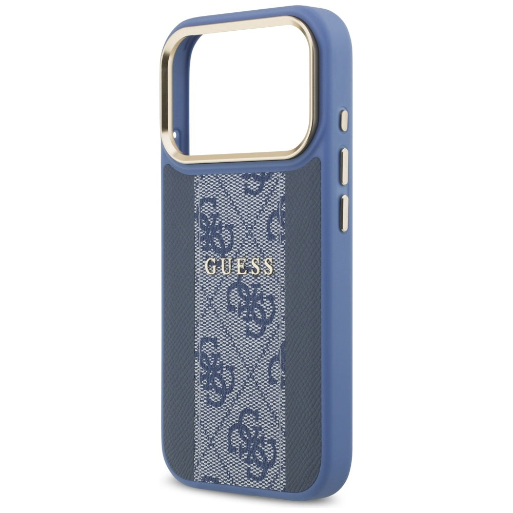 Θήκη MagSafe για Apple iPhone 17 Pro Max, Guess, 4G Stripe, Μπλε