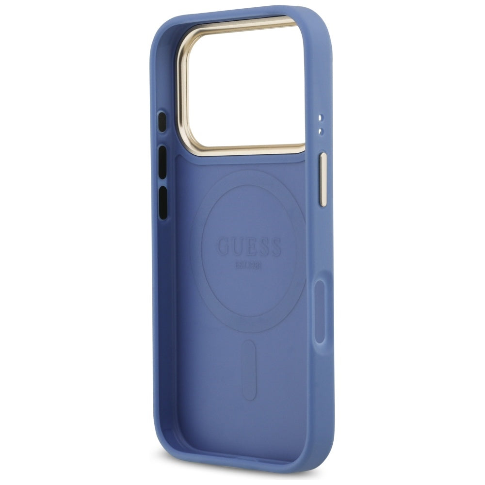 Θήκη MagSafe για Apple iPhone 17 Pro Max, Guess, 4G Stripe, Μπλε