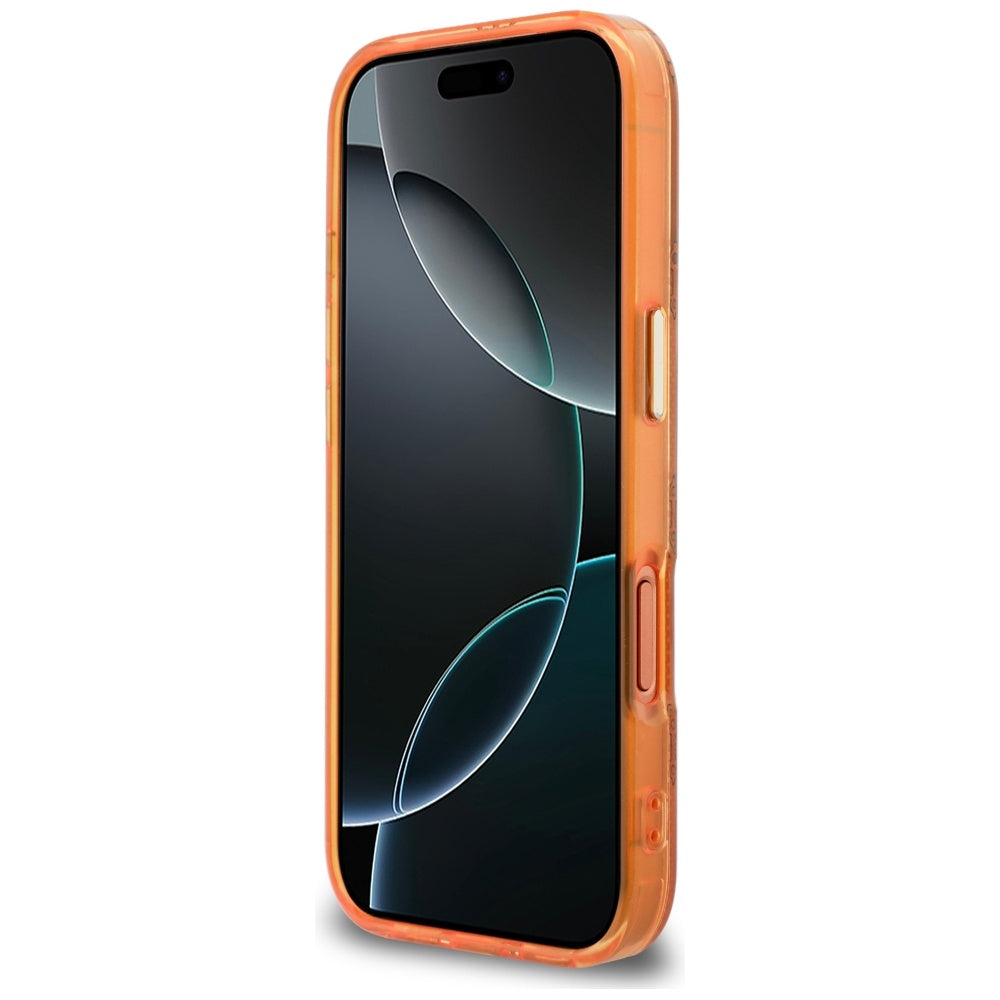 Θήκη MagSafe για Apple iPhone 17 Pro Max, Guess, IML Peony Dot, Πορτοκαλί