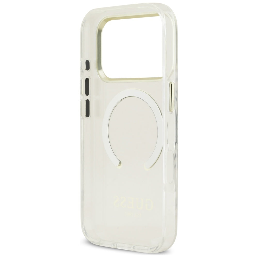 Θήκη MagSafe για Apple iPhone 17 Pro Max, Guess, Metal Outline, Χρυσή