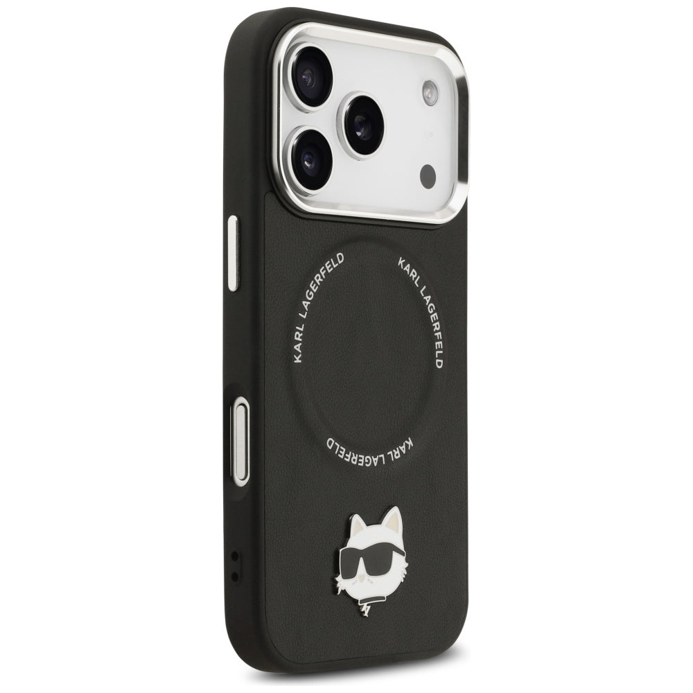 Θήκη MagSafe για Apple iPhone 17 Pro Max, Karl Lagerfeld, Choupette Pin, Μαύρη
