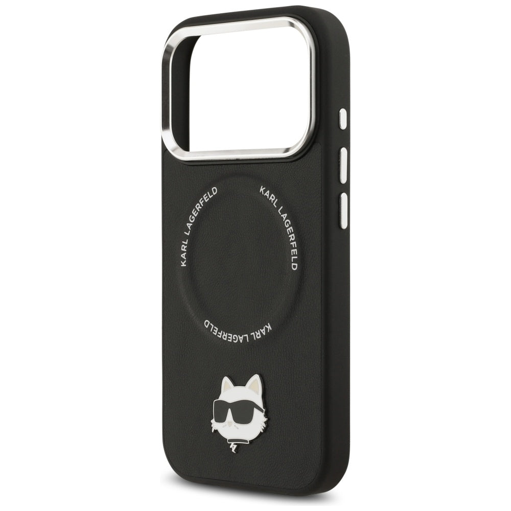 Θήκη MagSafe για Apple iPhone 17 Pro Max, Karl Lagerfeld, Choupette Pin, Μαύρη