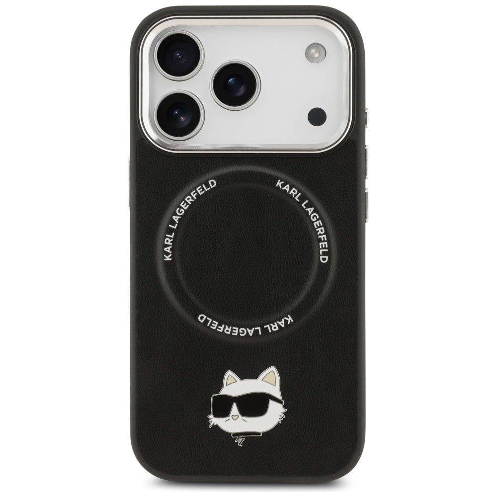 Θήκη MagSafe για Apple iPhone 17 Pro Max, Karl Lagerfeld, Choupette Pin, Μαύρη