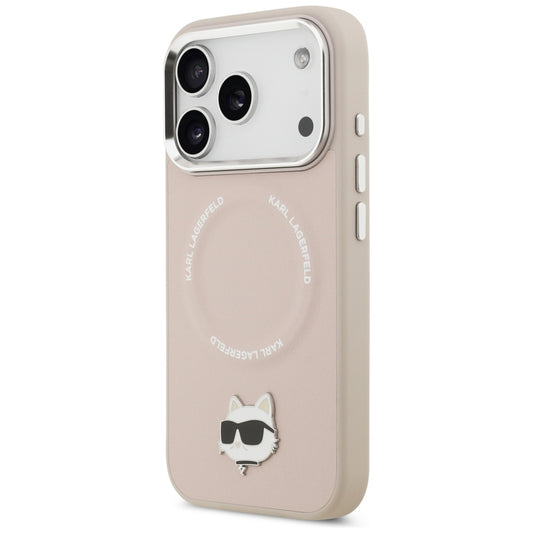 Θήκη MagSafe για Apple iPhone 17 Pro Max, Karl Lagerfeld, Choupette Pin, Ροζ