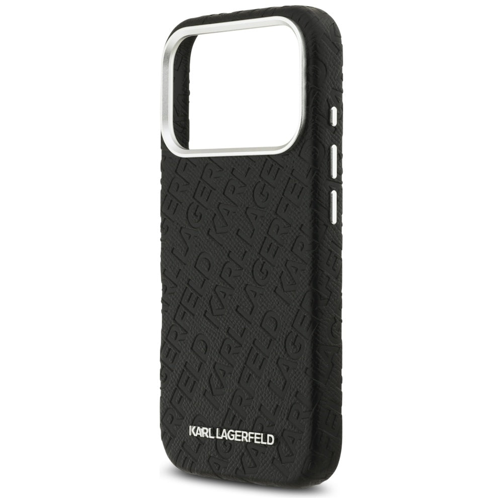 Θήκη MagSafe για Apple iPhone 17 Pro Max, Karl Lagerfeld, FW Stamped Karl, Μαύρη