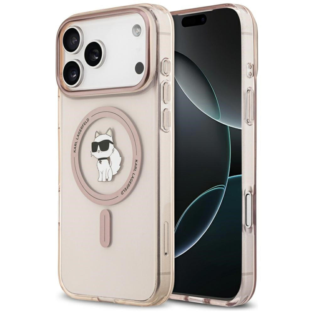 Θήκη MagSafe για Apple iPhone 17 Pro Max, Karl Lagerfeld, IML Choupette, Ροζ