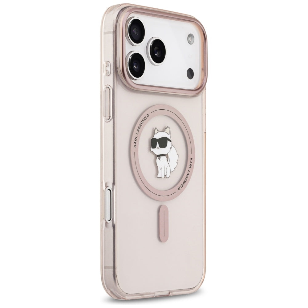 Θήκη MagSafe για Apple iPhone 17 Pro Max, Karl Lagerfeld, IML Choupette, Ροζ