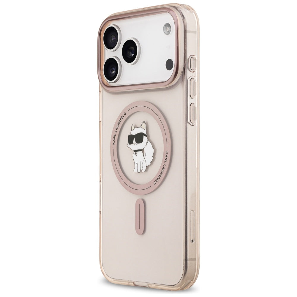 Θήκη MagSafe για Apple iPhone 17 Pro Max, Karl Lagerfeld, IML Choupette, Ροζ