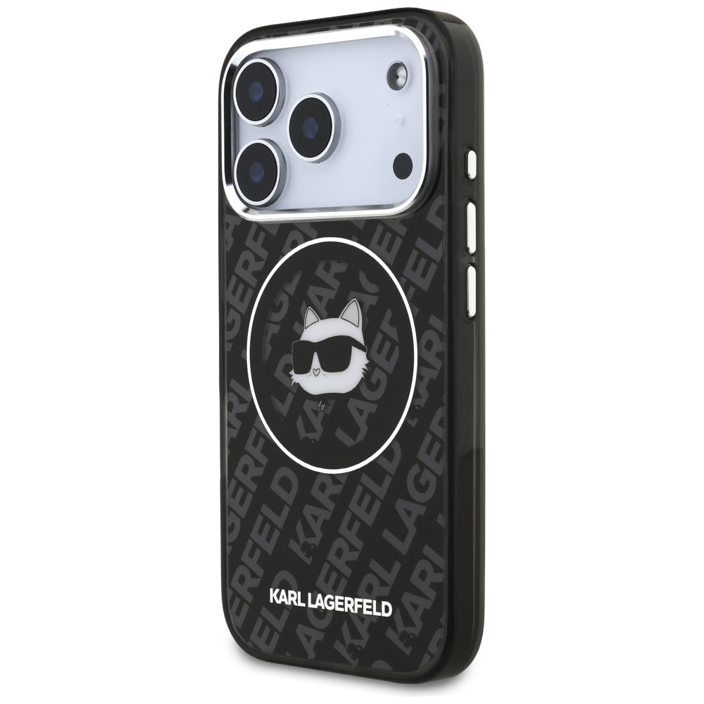 Θήκη MagSafe για Apple iPhone 17 Pro Max, Karl Lagerfeld, IML Choupette`s Head, Μαύρη