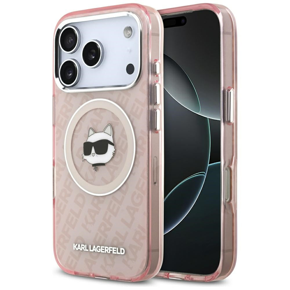 Θήκη MagSafe για Apple iPhone 17 Pro Max, Karl Lagerfeld, IML Choupette`s Head, Ροζ