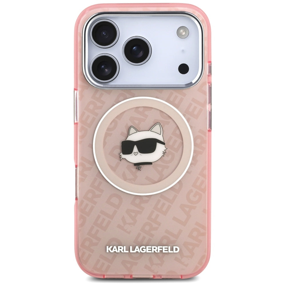 Θήκη MagSafe για Apple iPhone 17 Pro Max, Karl Lagerfeld, IML Choupette`s Head, Ροζ