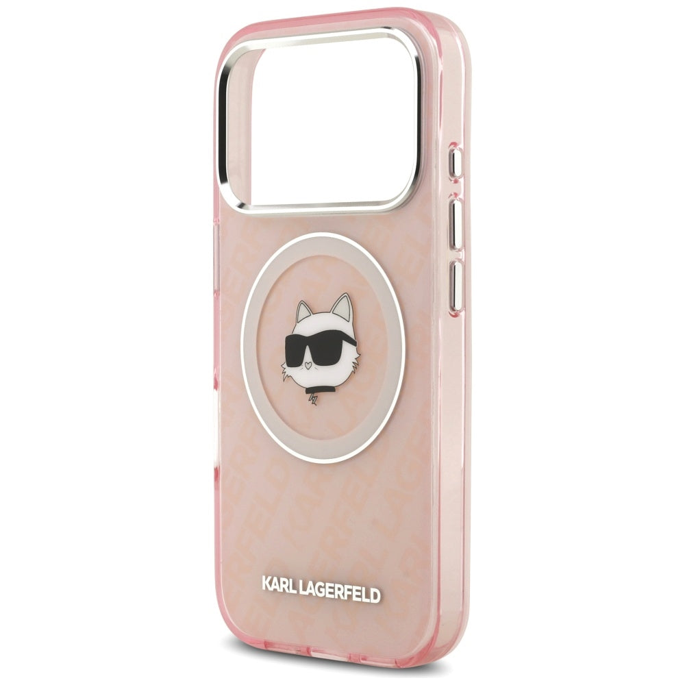Θήκη MagSafe για Apple iPhone 17 Pro Max, Karl Lagerfeld, IML Choupette`s Head, Ροζ