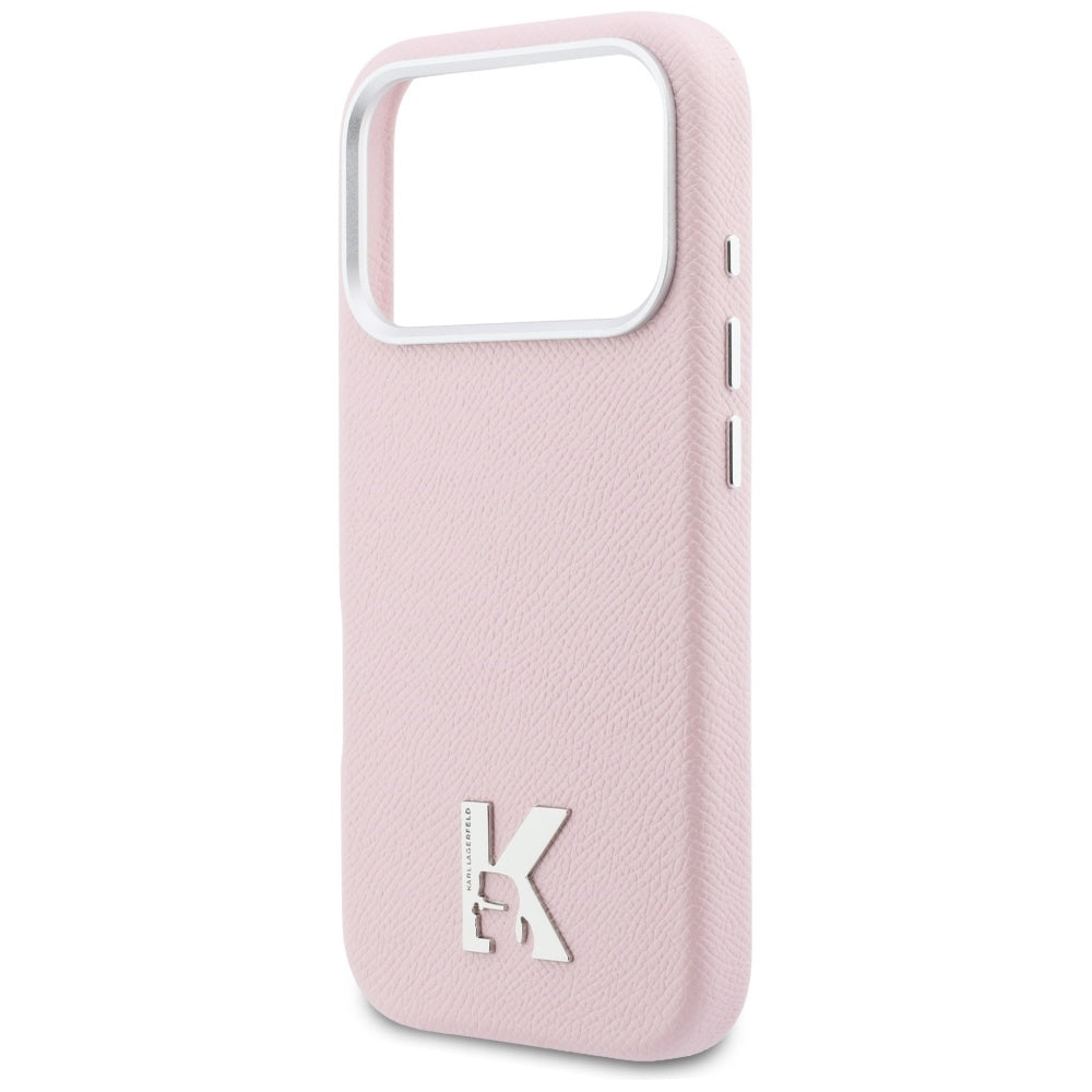 Θήκη MagSafe για Apple iPhone 17 Pro Max, Karl Lagerfeld, Karl Head Logo, Ροζ
