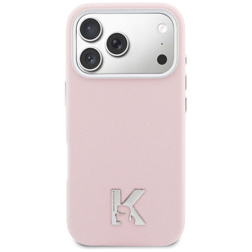 Θήκη MagSafe για Apple iPhone 17 Pro Max, Karl Lagerfeld, Karl Head Logo, Ροζ