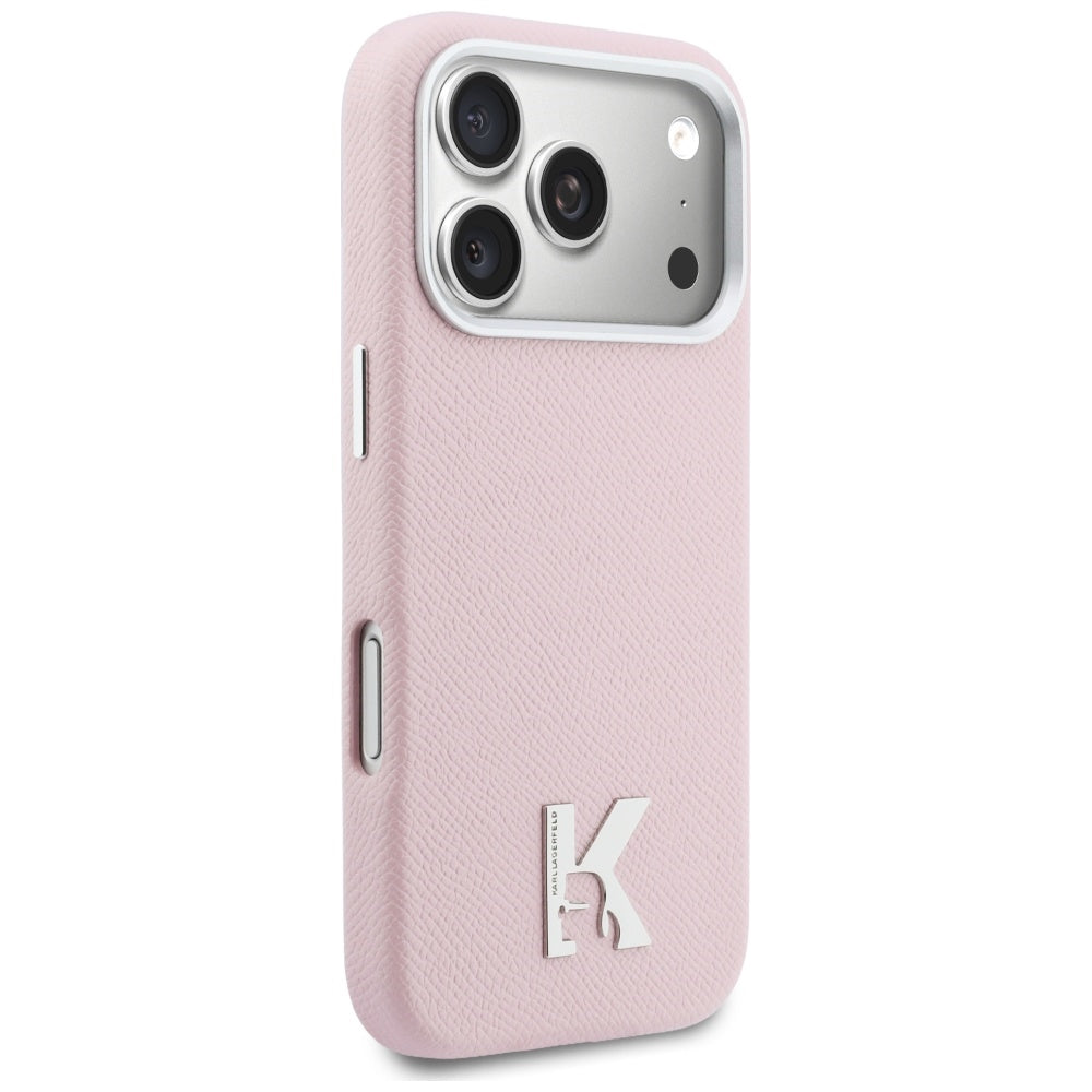 Θήκη MagSafe για Apple iPhone 17 Pro Max, Karl Lagerfeld, Karl Head Logo, Ροζ