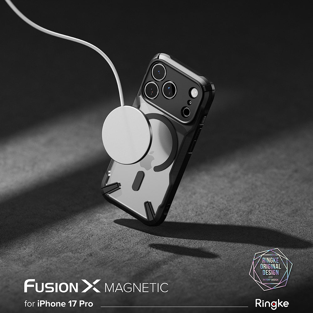 Θήκη MagSafe για Apple iPhone 17 Pro Max, Ringke, Fusion X, Μαύρη