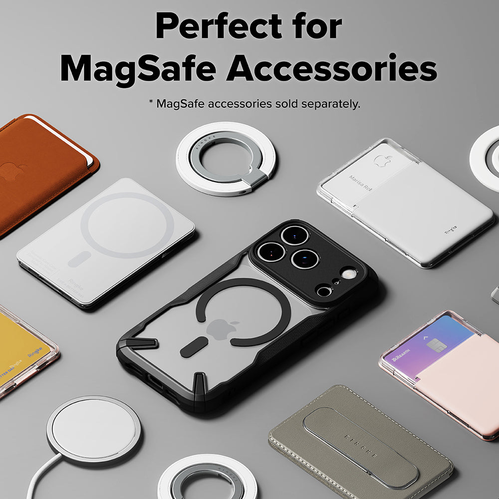 Θήκη MagSafe για Apple iPhone 17 Pro Max, Ringke, Fusion X, Μαύρη