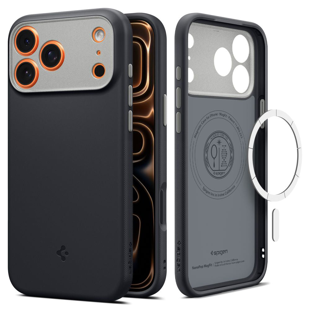 Θήκη MagSafe για Apple iPhone 17 Pro Max, Spigen, Caseology Nano Pop, Μαύρη