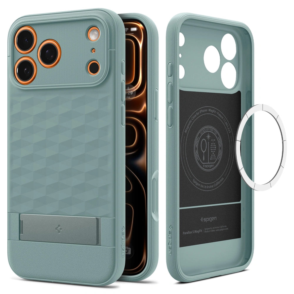 Θήκη MagSafe για Apple iPhone 17 Pro Max, Spigen, Caseology Parallax S, Πράσινο ACS09912