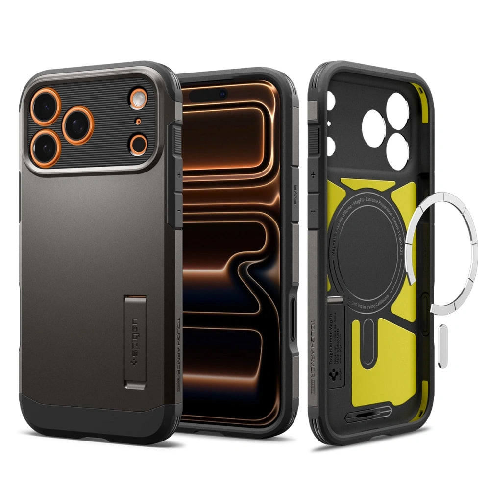 Θήκη MagSafe για Apple iPhone 17 Pro Max, Spigen, Tough Armor T, Γκρι ACS10298