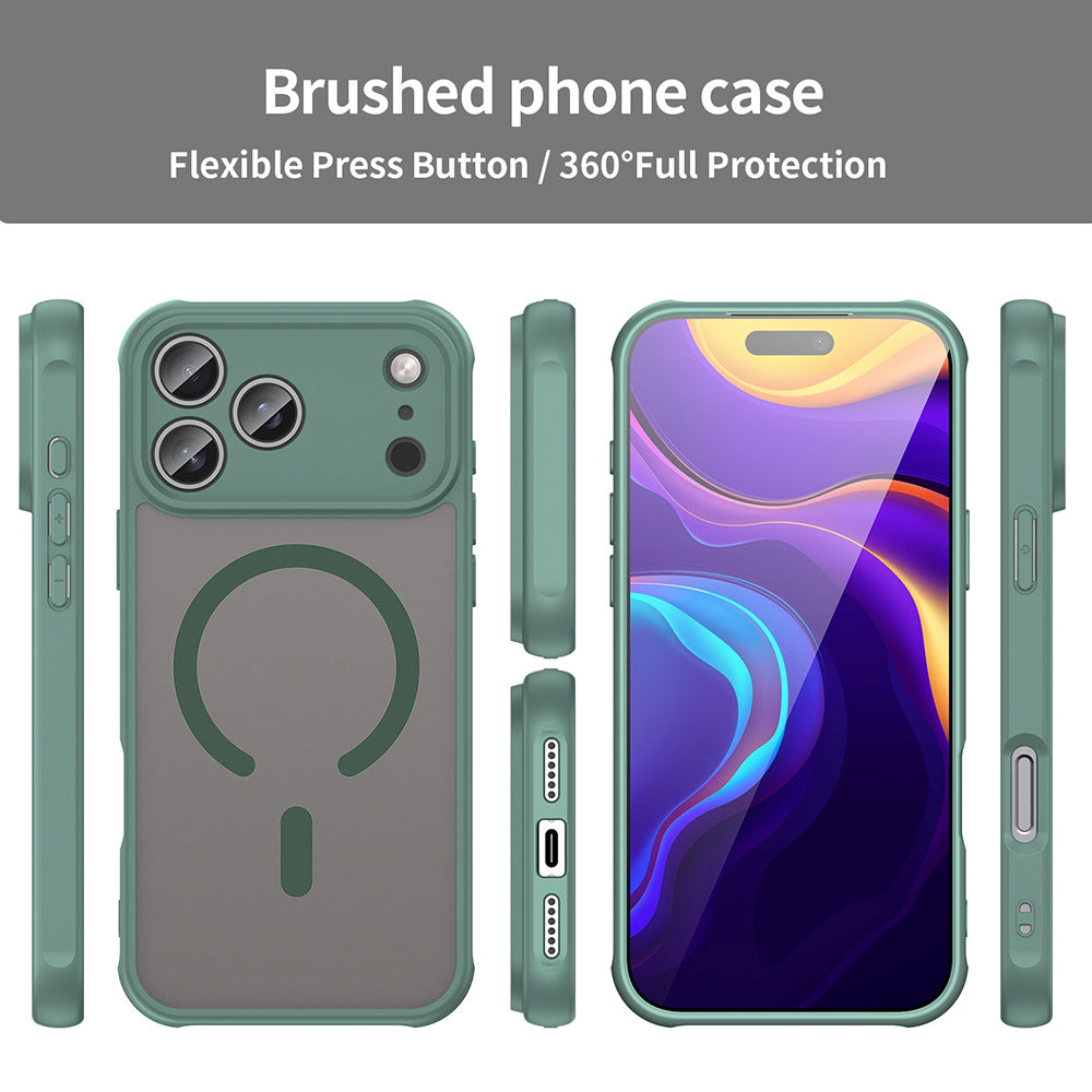 Θήκη MagSafe για Apple iPhone 17 Pro Max, Techsuit, HaloFrost II, Πράσινο