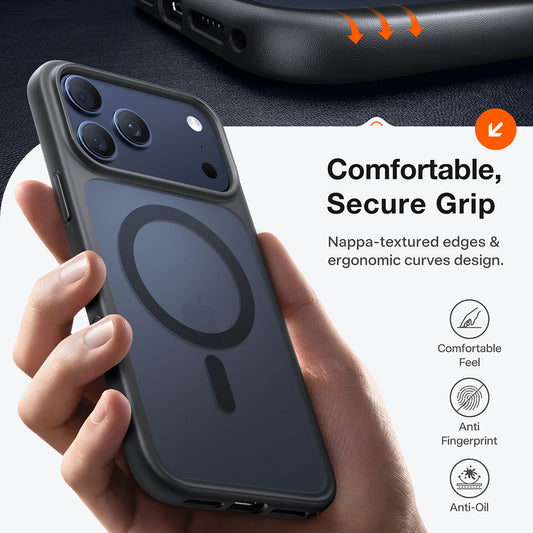 Θήκη MagSafe για Apple iPhone 17 Pro Max, Torras, Guardian, Μαύρη