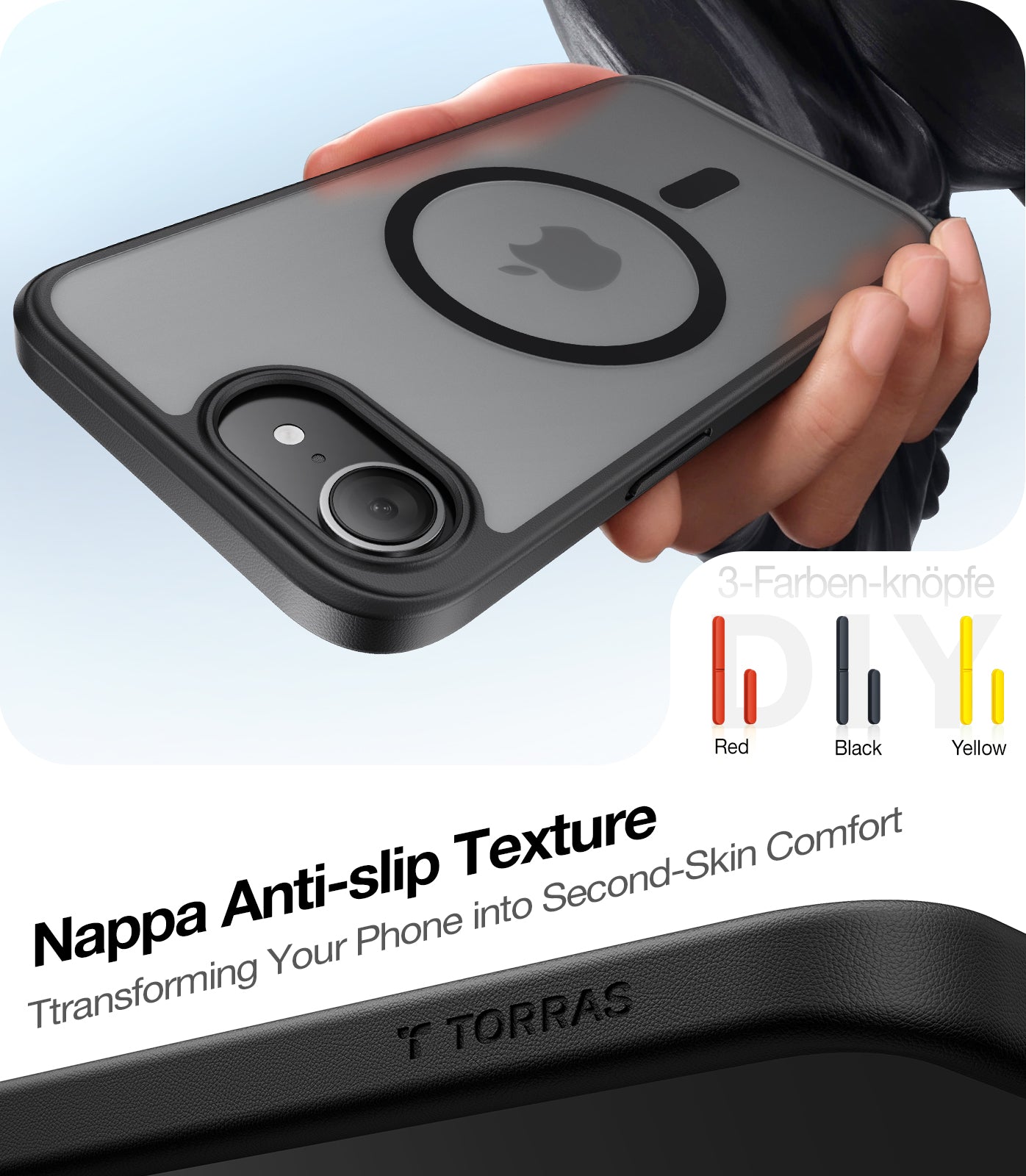 Θήκη MagSafe για Apple iPhone 17 Pro Max, Torras, Guardian, Πορτοκαλί