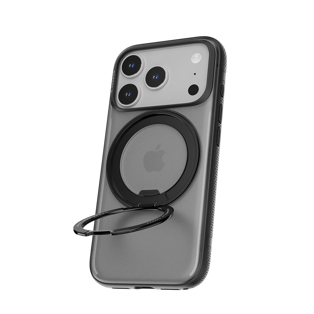 MagSafe Case for Apple iPhone 17 Pro Max, Torras, Ostand R Fitness, Black