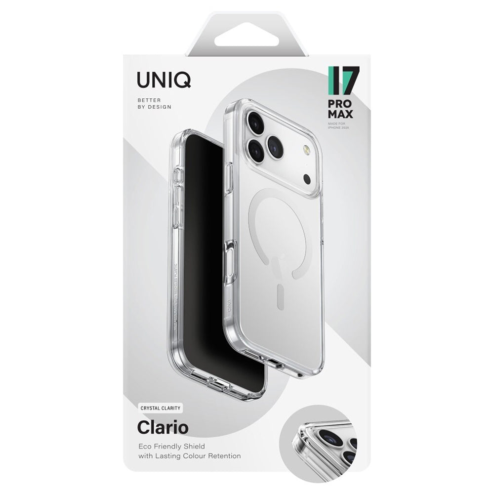Θήκη MagSafe για Apple iPhone 17 Pro Max, UNIQ, Clario MagClick, Διαφανής