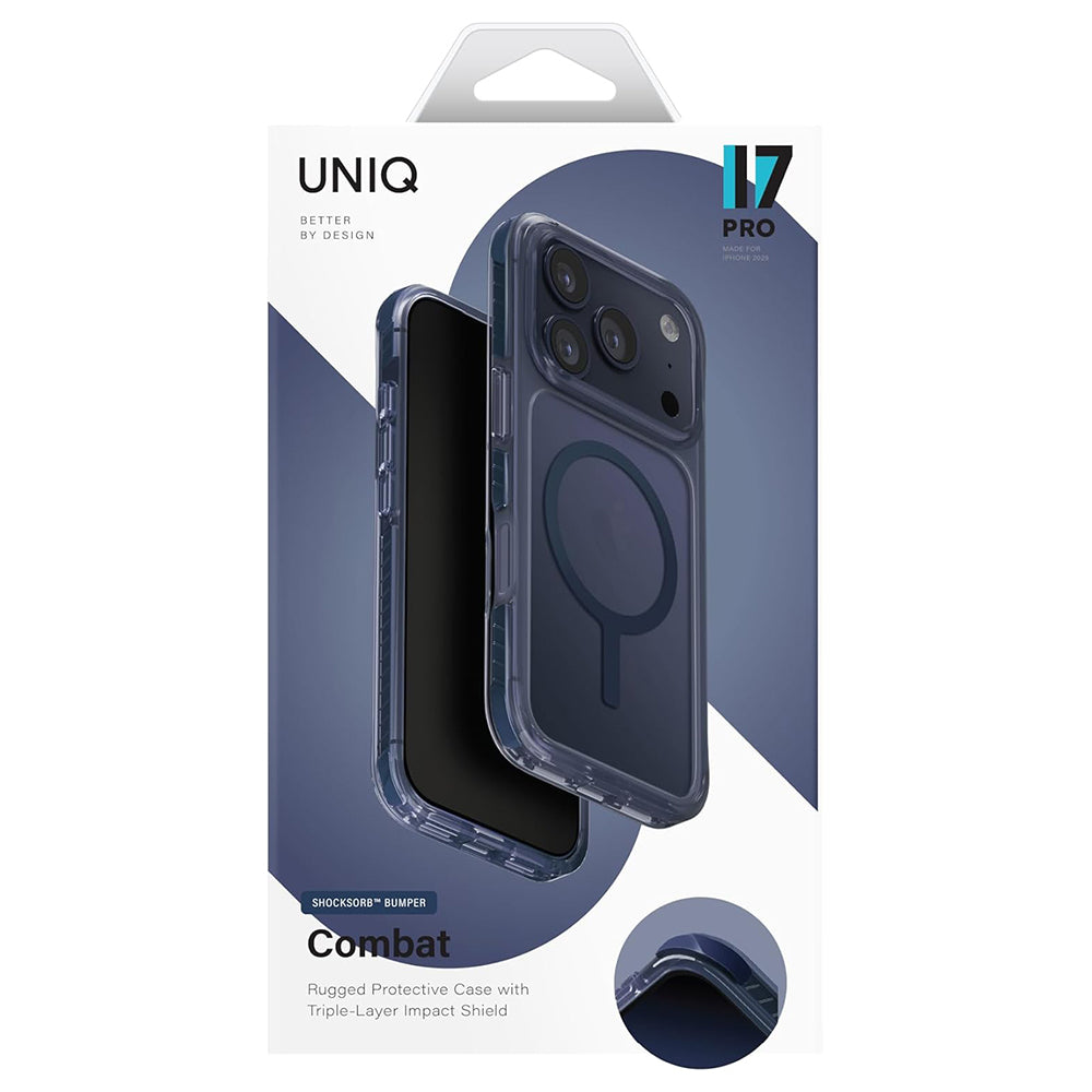 Θήκη MagSafe για Apple iPhone 17 Pro Max, UNIQ, Combat MagClick, Μπλε