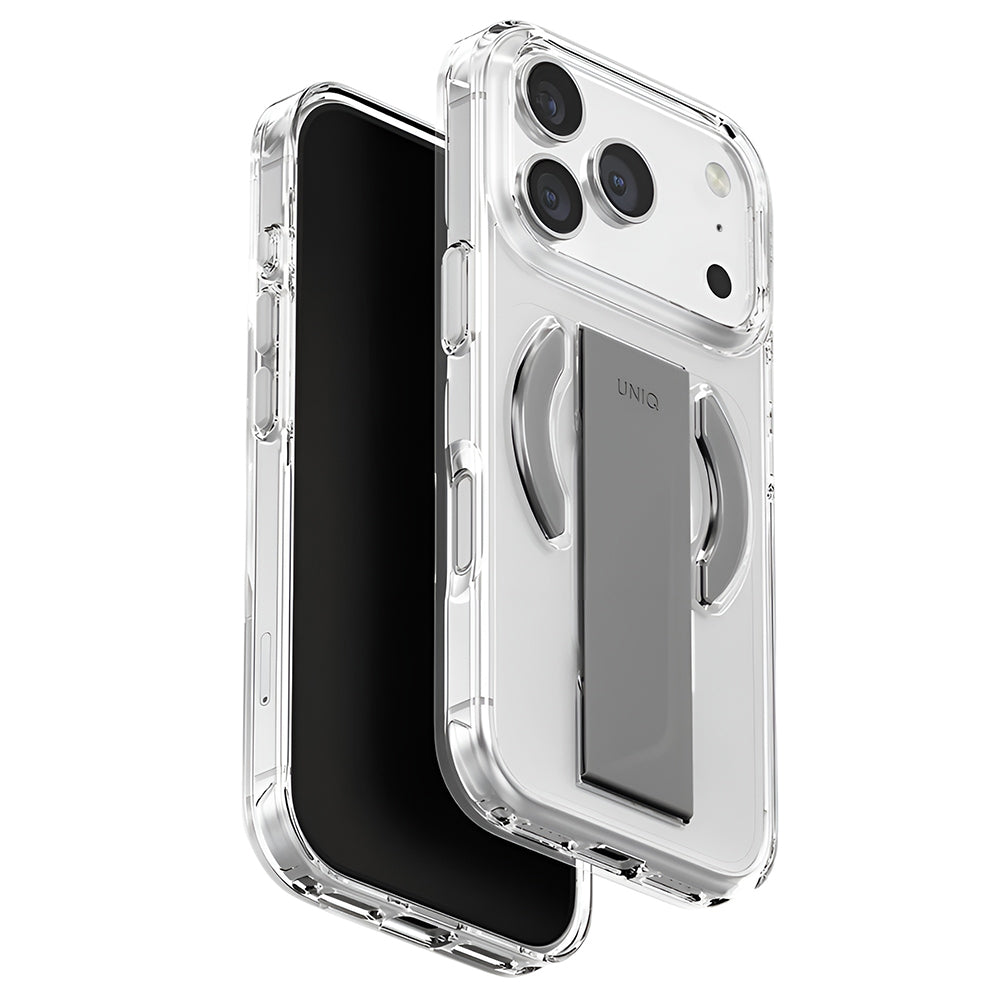 Θήκη MagSafe για Apple iPhone 17 Pro Max, UNIQ, Heldro Air MagClick, Διάφανο Γκρι