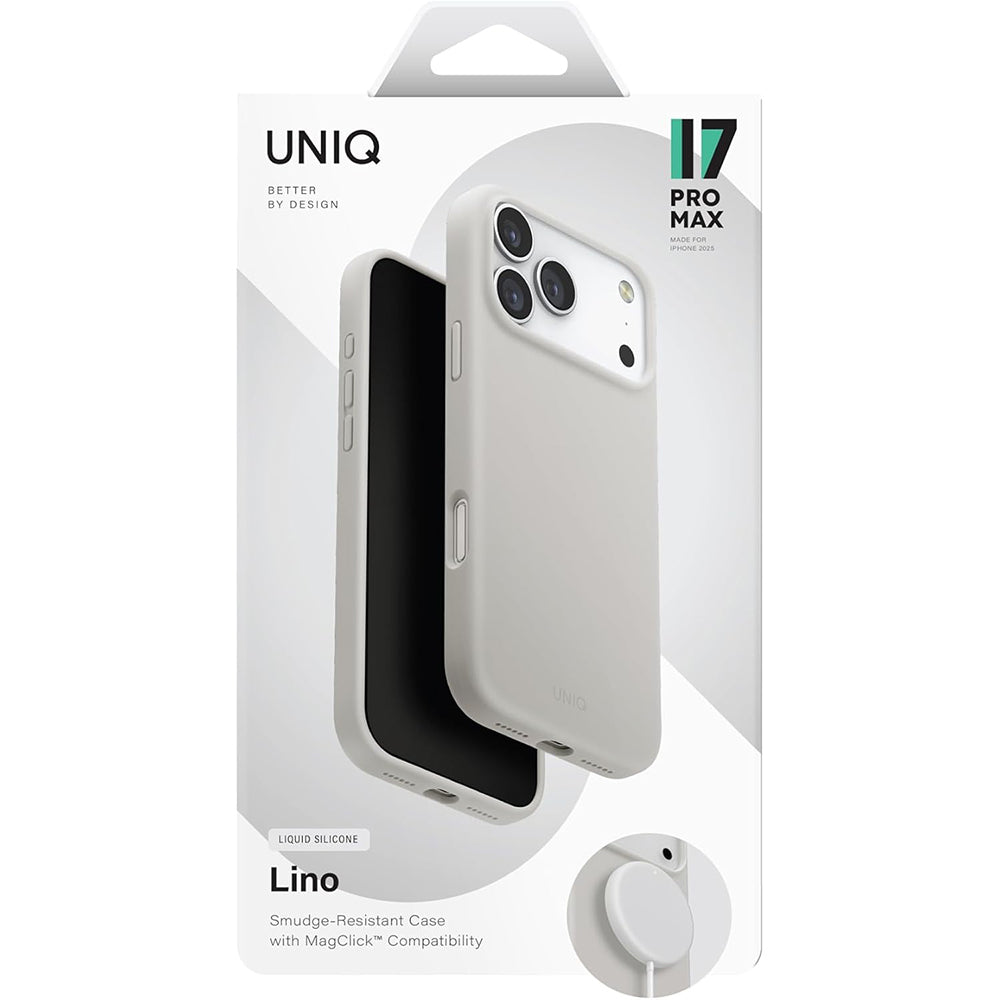 Θήκη MagSafe για Apple iPhone 17 Pro Max, UNIQ, Lino MagClick, Γκρι
