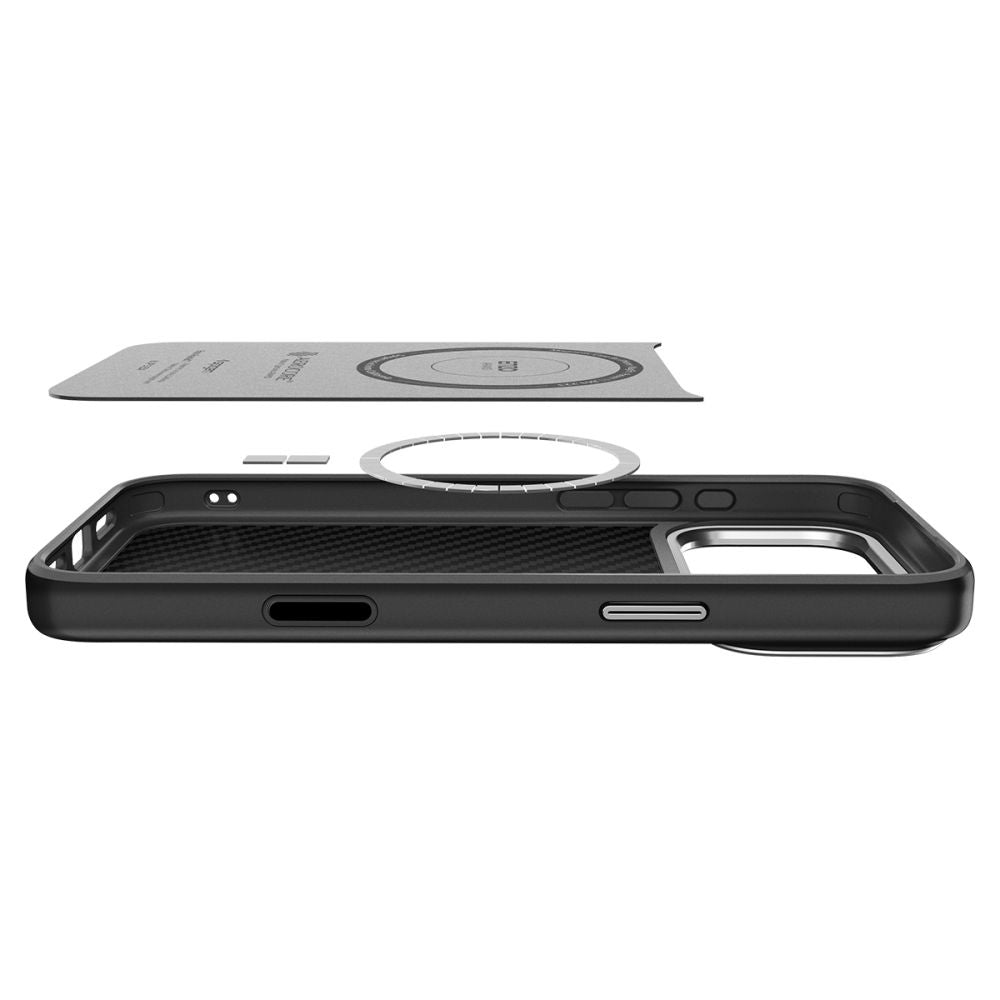 Θήκη MagSafe για Apple iPhone 17 Pro, Spigen, Enzo Aramid T, Μαύρη Ασημί ACS09958