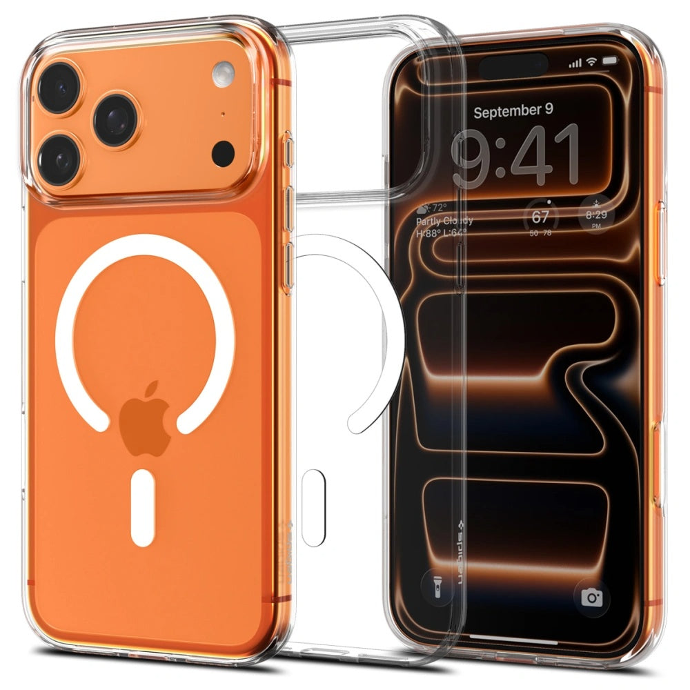 Θήκη MagSafe για Apple iPhone 17 Pro, Spigen, Liquid Crystal, Λευκή ACS10396