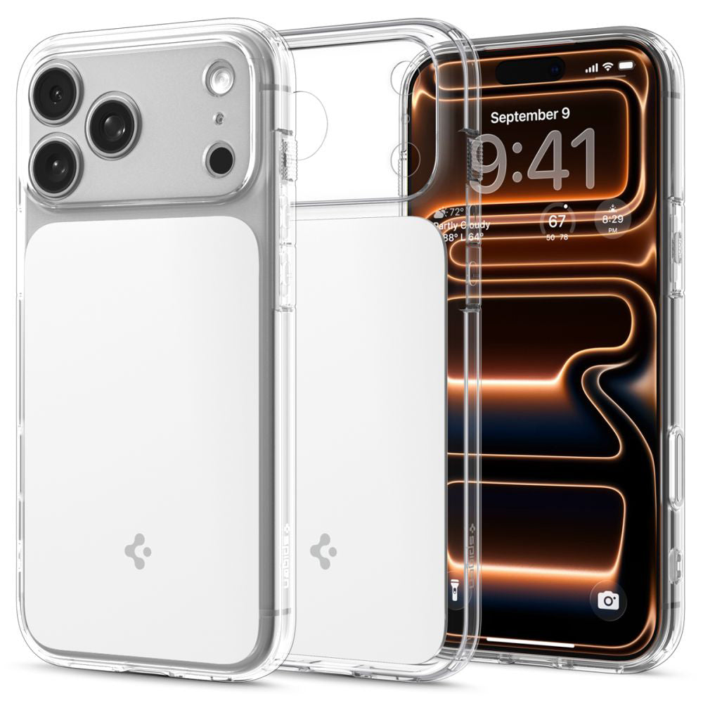 Θήκη MagSafe για Apple iPhone 17 Pro, Spigen, Ultra Hybrid T, Λευκή ACS10344