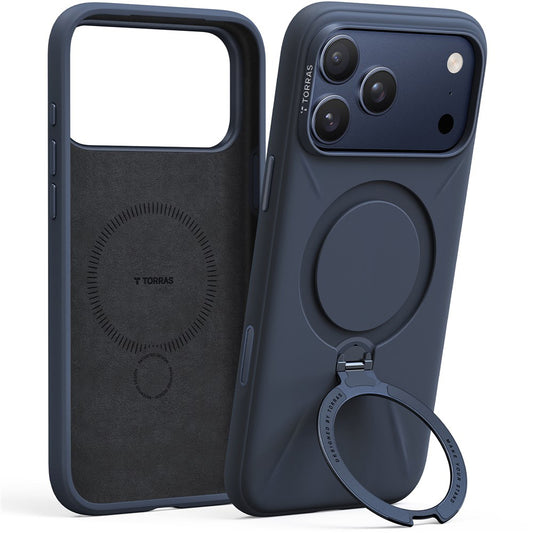MagSafe Case for Apple iPhone 17 Pro, Torras, QPRO Silicone, Blue