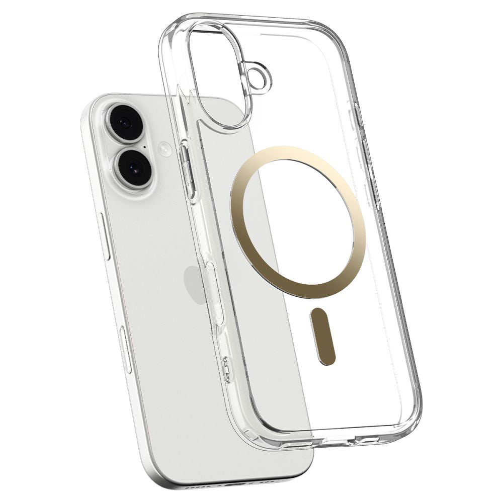 Θήκη MagSafe για Apple iPhone 17, Spigen, Ultra Hybrid, Διάφανο Χρυσό ACS10382