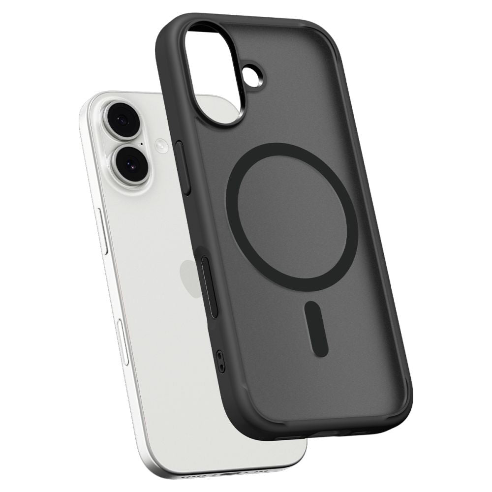 Θήκη MagSafe για Apple iPhone 17, Spigen, Ultra Hybrid, Μαύρη Σατινέ ACS10383