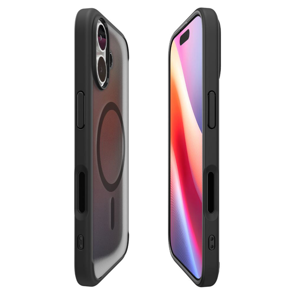 Θήκη MagSafe για Apple iPhone 17, Spigen, Ultra Hybrid, Μαύρη Σατινέ ACS10383