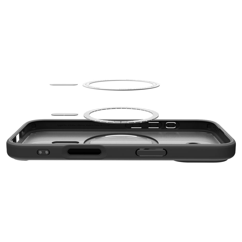 Θήκη MagSafe για Apple iPhone 17, Spigen, Ultra Hybrid, Μαύρη Σατινέ ACS10383